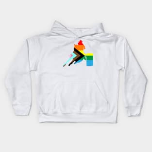 Barrel Rider 1: Queer Pride Flag Kids Hoodie